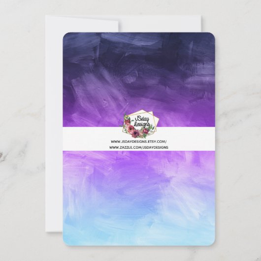 Ontwerp van Tween Girl Birthday Party over Waterve Kaart (Achterkant)