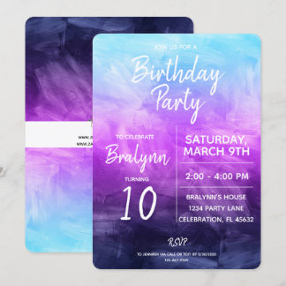 Ontwerp van Tween Girl Birthday Party over Waterve Kaart