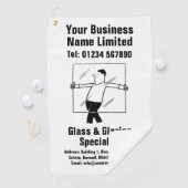 Ontwerp van vensterglas en glaswerk golfhanddoek (Insitu)