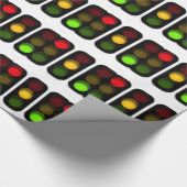 Ontwerp van verkeerslichten cadeaupapier (Hoek)