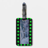 Ontwerp van verlichting en wolkendek bagagelabel (Achterkant verticaal)