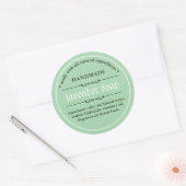 Ontwerp van verpakking met zeeplabel ronde sticker (Envelop)