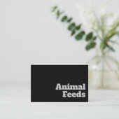 Ontwerp van vet en helder dierenvoer visitekaartje (Staand voorkant)