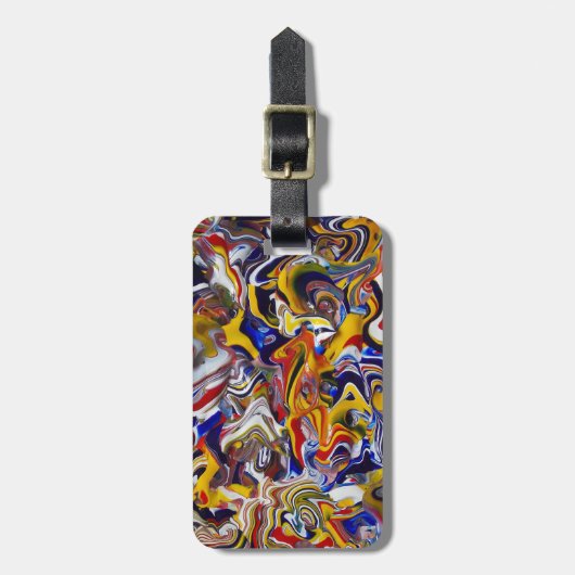 Ontwerp van Viktor Tilson "Amalgamation" Bagagelabel (Voorkant verticaal)