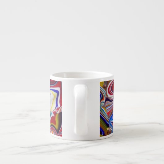 Ontwerp van Viktor Tilson "Amalgamation" Espresso Kop (Achterkant)