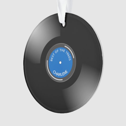 Ontwerp van vinylplaat Acrylisch Ornament (voorkant)