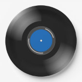 Ontwerp van vinylrecord papieren bordje (Voorkant)