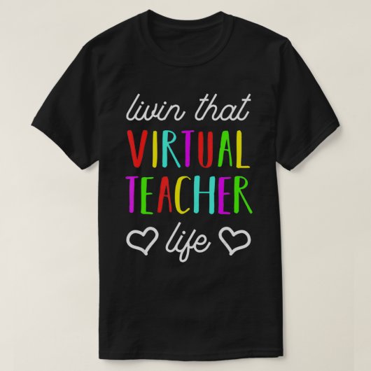 Ontwerp van virtueel leraar-leven t-shirt (Design voorkant)