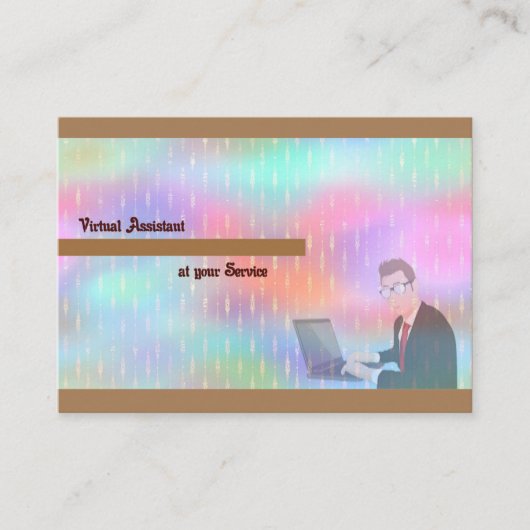 Ontwerp van virtuele assistent visitekaartje (Voorkant)