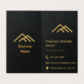 Ontwerp van visitekaartje (Binnenkant ongevouwen)