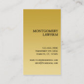 Ontwerp van visitekaartje van advocaat Zwart en go (Achterkant)