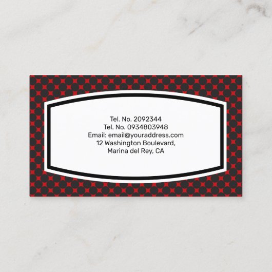 Ontwerp van Visitekaartje voor autowrakken (Achterkant)