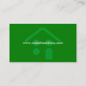 Ontwerp van Visitekaartje voor de bouw of de dakbe (Achterkant)