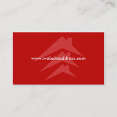 Ontwerp van Visitekaartje voor de bouw of de dakbe (Achterkant)