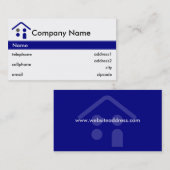 Ontwerp van Visitekaartje voor de bouw of de dakbe (Voorkant / Achterkant)