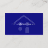 Ontwerp van Visitekaartje voor de bouw of de dakbe (Achterkant)