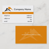 Ontwerp van Visitekaartje voor de bouw of de dakbe (Voorkant / Achterkant)