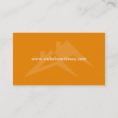 Ontwerp van Visitekaartje voor de bouw of de dakbe (Achterkant)