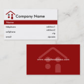 Ontwerp van Visitekaartje voor de bouw of de dakbe (Voorkant / Achterkant)