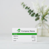 Ontwerp van Visitekaartje voor de bouw of de dakbe (Staand voorkant)