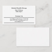 Ontwerp van Visitekaartje voor gezondheidszorg (Voorkant / Achterkant)