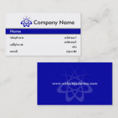 Ontwerp van Visitekaartje voor wetenschap en techn (Voorkant / Achterkant)