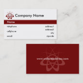 Ontwerp van Visitekaartje voor wetenschap en techn (Voorkant / Achterkant)