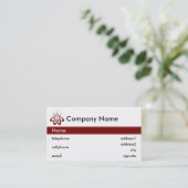 Ontwerp van Visitekaartje voor wetenschap en techn (Staand voorkant)