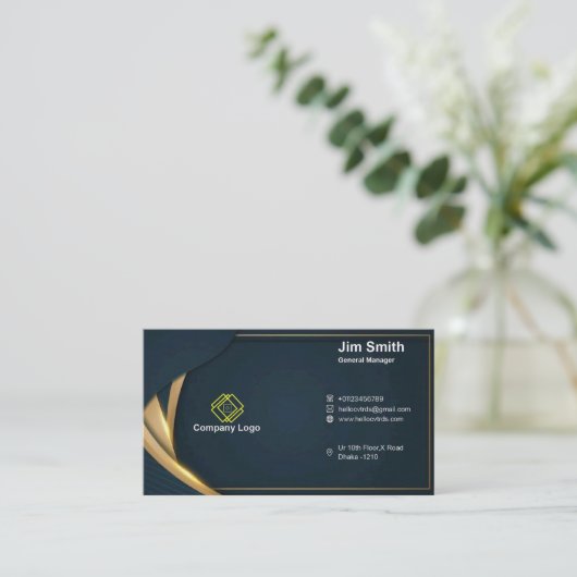 Ontwerp van visitekaartjes (Staand voorkant)