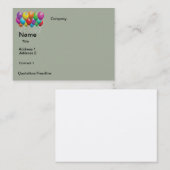 ONTWERP VAN visitekaartjes BALLOONS (Voorkant / Achterkant)