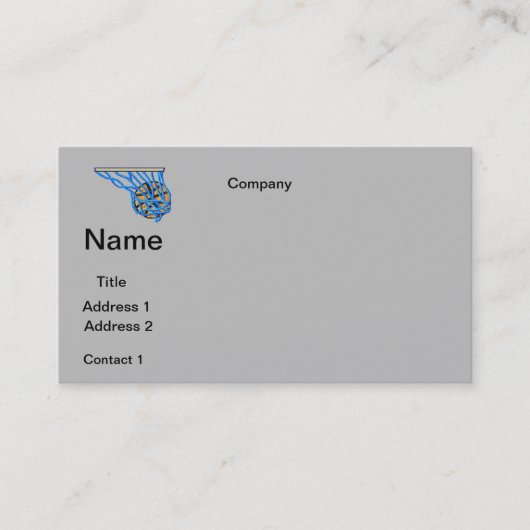 ONTWERP VAN visitekaartjes BASKETBALL (Voorkant)