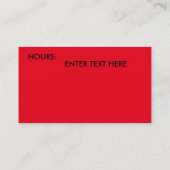 ONTWERP VAN visitekaartjes CHOCOLATES (Achterkant)