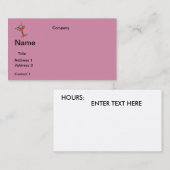 ONTWERP VAN visitekaartjes MARTINI (Voorkant / Achterkant)