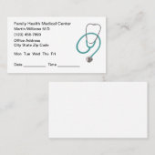 Ontwerp van Visitekaartjes voor familiemedische be (Voorkant / Achterkant)