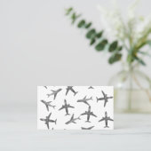 Ontwerp van vlakken of vliegtuigen visitekaartje (Staand voorkant)