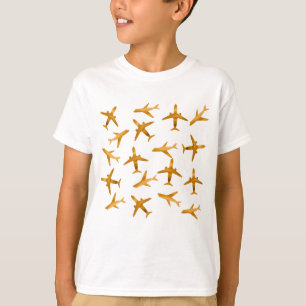 Ontwerp van vleugelvliegtuigen of vliegtuigen t-shirt