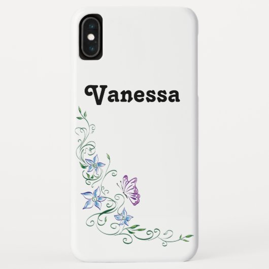 Ontwerp van vlinder- en Florentiegrens - Case-Mate iPhone Case (Achterkant)
