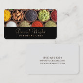 Ontwerp van voedselspecerijen Persoonlijke kauwkeu Visitekaartje (Voorkant / Achterkant)