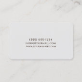 Ontwerp van voedselspecerijen Persoonlijke kauwkeu Visitekaartje (Achterkant)