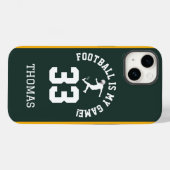 Ontwerp van voetbalshirt-nummer Case-Mate iPhone case (Achterkant (horizontaal))