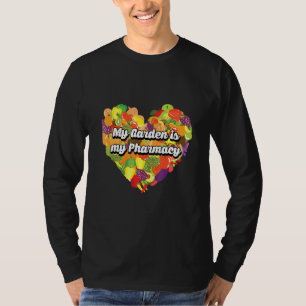 Ontwerp van voor de tuinbouw bestemde biologisch v t-shirt