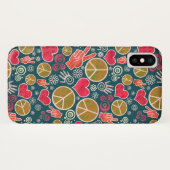 Ontwerp van vredessymbool Hipster Pacifism-teken Case-Mate iPhone Case (Achterkant (horizontaal))