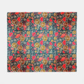 Ontwerp van vredessymbool Hipster Pacifism-teken Fleece Deken (Voorkant (Horizontaal))