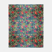 Ontwerp van vredessymbool Hipster Pacifism-teken Fleece Deken (Voorkant)