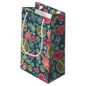 Ontwerp van vredessymbool Hipster Pacifism-teken Klein Cadeauzakje (Achterkant Gekanteld)