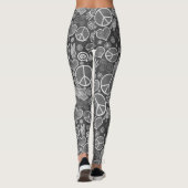 Ontwerp van vredessymbool Hipster Pacifism-teken Leggings (Achterkant)