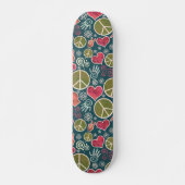 Ontwerp van vredessymbool Hipster Pacifism-teken Skateboard (Voorkant)