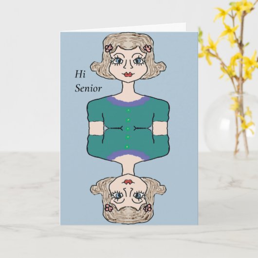 Ontwerp van vrouw voor hoger onderwijs in verpleeg kaart (Gele Bloem)