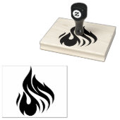 Ontwerp van vuurkunst rubberstempel (Gestempeld)