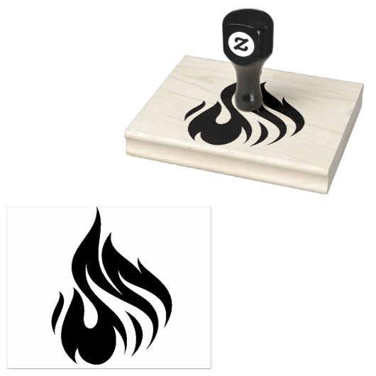 Ontwerp van vuurkunst rubberstempel (Gestempeld)